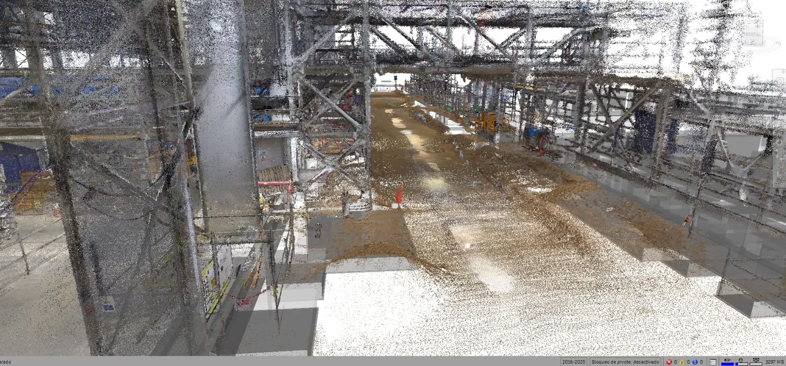 Captura masiva de realidad y escaneo láser LiDAR 3D en planta industrial